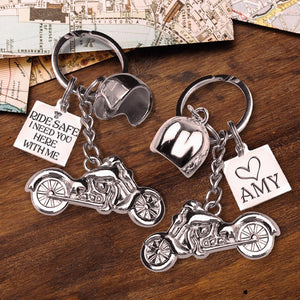 Classic Bike Keychain - To My Man - Ride Safe, Always Come Home to Me - Gkt26005