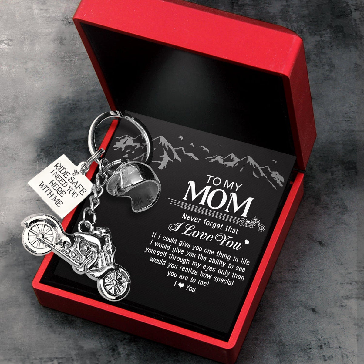 Classic Bike Keychain - To My Mom - I Love You - Gkt19009