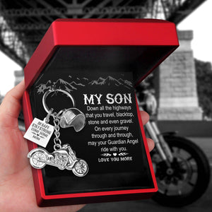 Classic Bike Keychain - To My Son - Be Safe, Stay Strong, Come Home - Gkt16001