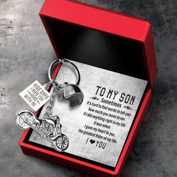 Wrapsify Classic Bike Keychain - to My Son from Mom - You Will Always Be My Little Boy - Gkt16013