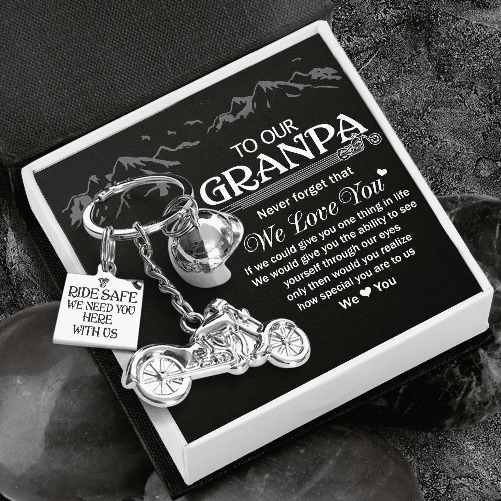 Classic Bike Keychain - To Our Grandpa - Never Forget That We Love You - Gkt20008