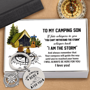 Compass Keychain - Camping - To My Son - I Love You - Gkw16015