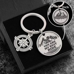 Compass Keychain - Cycling - To My Future Wife - I Will Always Be There For You - Gkw25008