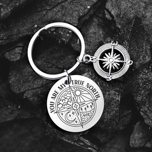 Compass Keychain - Hiking - To My Mom - You Are The Compass That Always Leads Me Home - Gkw19008