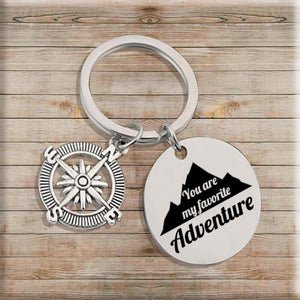 Compass Keychain - To My Future Wife - You Are My Favorite Adventure - Gkw25004