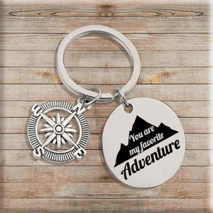 Compass Keychain - To My Girlfriend - You Are My Favorite Adventure - Gkw13005