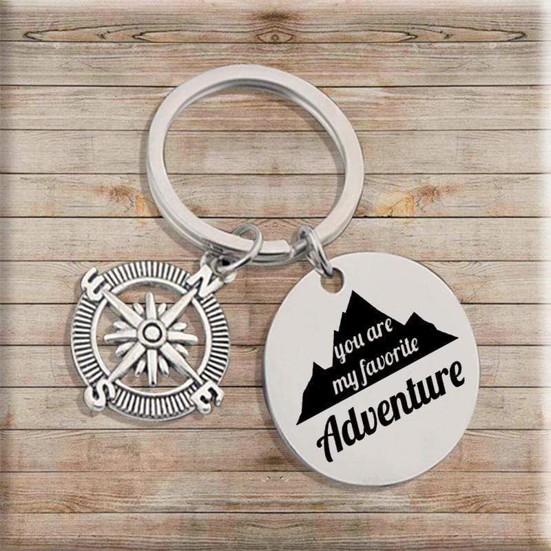 Compass Keychain - To My Husband - You Are My Favorite Adventure - Gkw14001