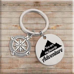 Compass Keychain - To My Man - You Are My Favorite Adventure - Gkw26006