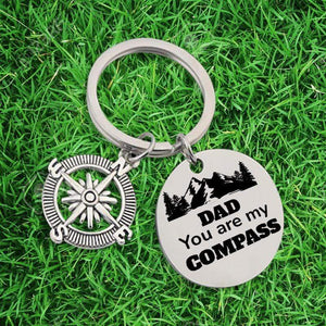 Compass Keychain - Travel - To My Dad - Look Forward To More Adventures With You - Gkw18003