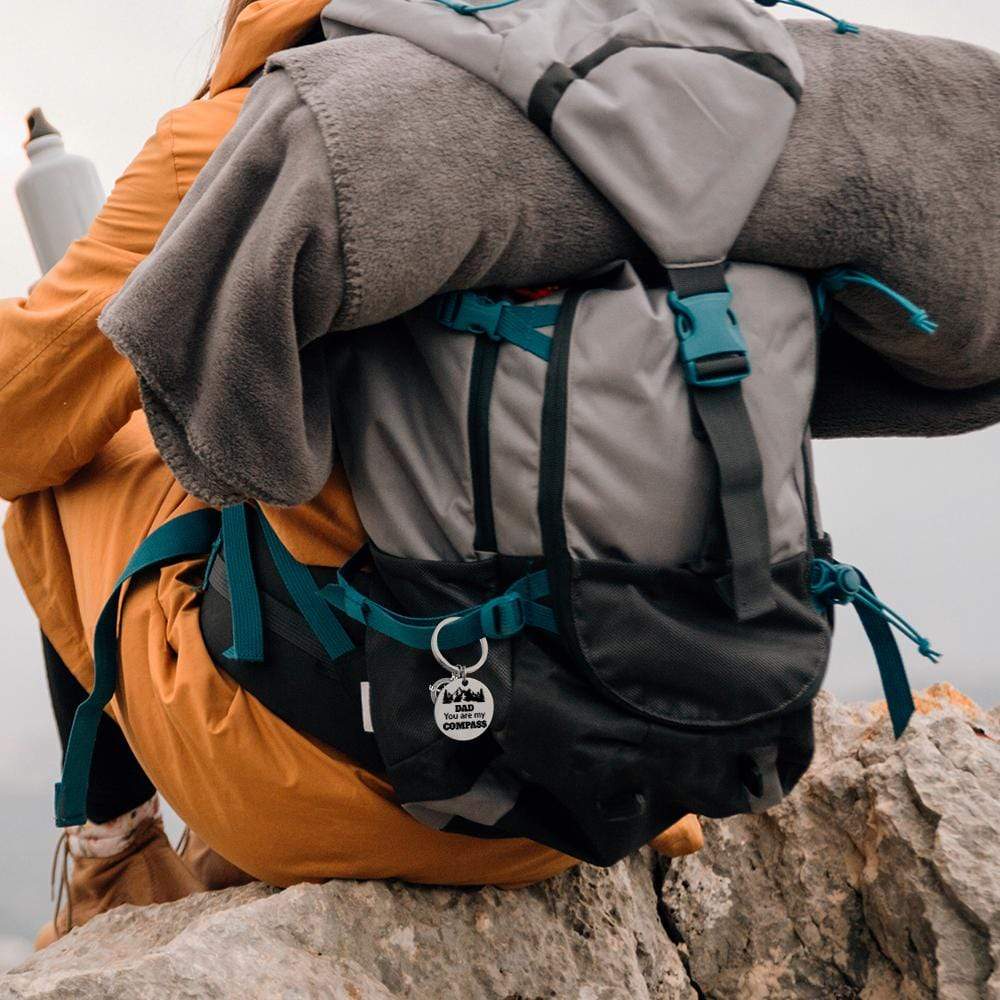 Compass Keychain - Travel - To My Dad - Look Forward To More Adventures With You - Gkw18003