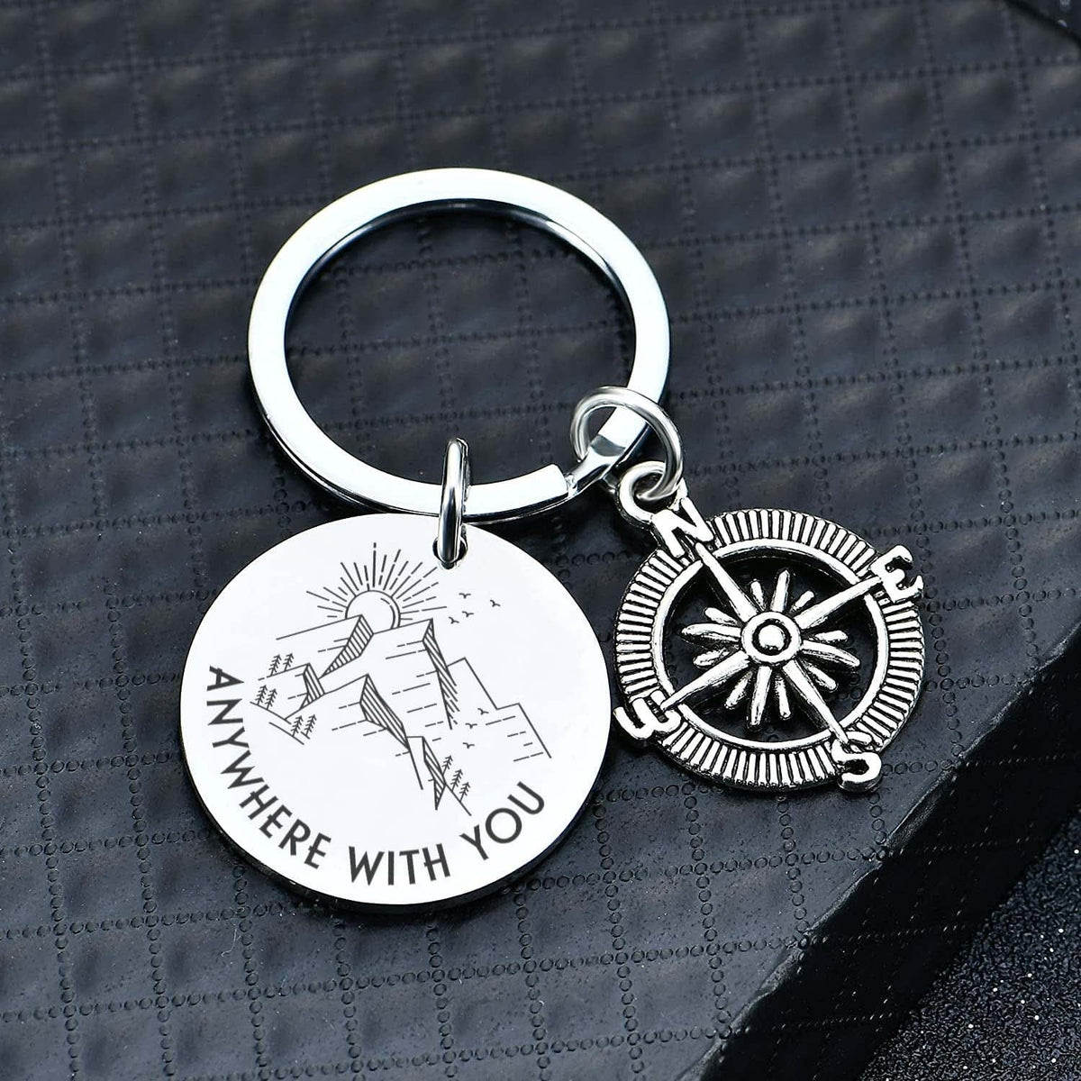 Compass Keychain - Travel - To My Husband - I Love You For - Gkw14004