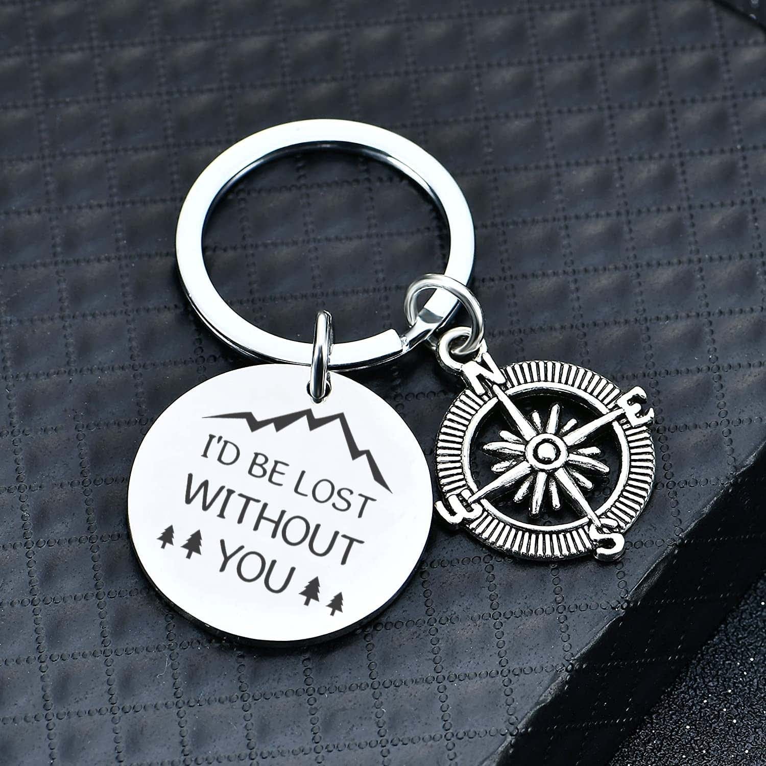 Compass Keychain - Travel - To My Man - You Are My True North - Gkw26023