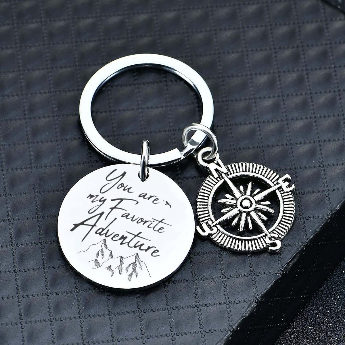 Compass Keychain - Travel - To My Soulmate - I Love You - Gkw13018