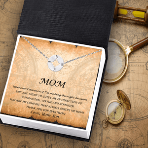 Compass Necklace - Family - From Son - To My Mom - Thank You For Everything - Gneq19002