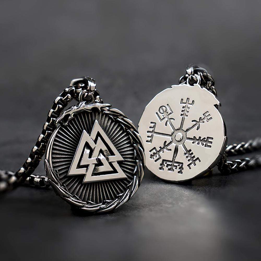 Compass Nordic Necklace - Viking - To My Viking Man - Your Compass Will Guide The Way - Gnfv26002