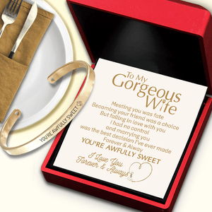 Cooking Bracelet - Cooking - To My Wife - You're Awfully Sweet - Gbzf15009