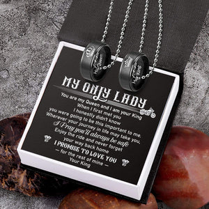 Copy of Couple Pendant Necklaces - Skull & Tattoo - To My Lady - You're The Best Thing - Gnw13040