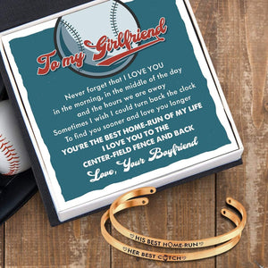 Couple Bracelets - Baseball - To My Girlfriend - The Best Home-run - Gbt13027