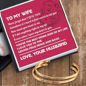 Couple Bracelets - Baseball - To My Wife - I Love You - Gbt15018