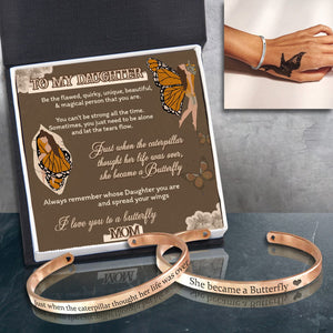 Couple Bracelets - Butterfly - To My Daughter - I Love You To A Butterfly - Gbt17005