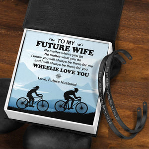 Couple Bracelets - Cycling - To My Future Wife - I Know You Will Always Be There For Me - Gbt25012