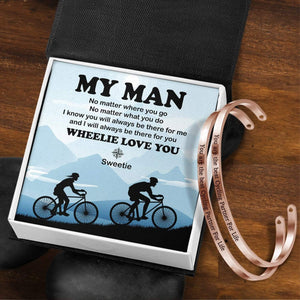 Couple Bracelets - Cycling - To My Man - I Know You Will Always Be There For Me - Gbt26017