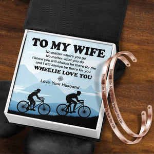 Couple Bracelets - Cycling - To My Wife - I Know You Will Always Be There For Me - Gbt15013