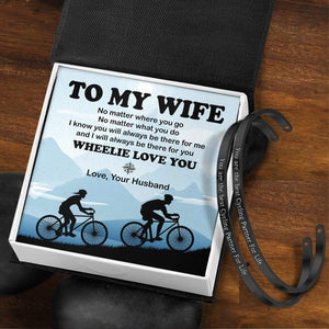 Couple Bracelets - Cycling - To My Wife - I Know You Will Always Be There For Me - Gbt15013