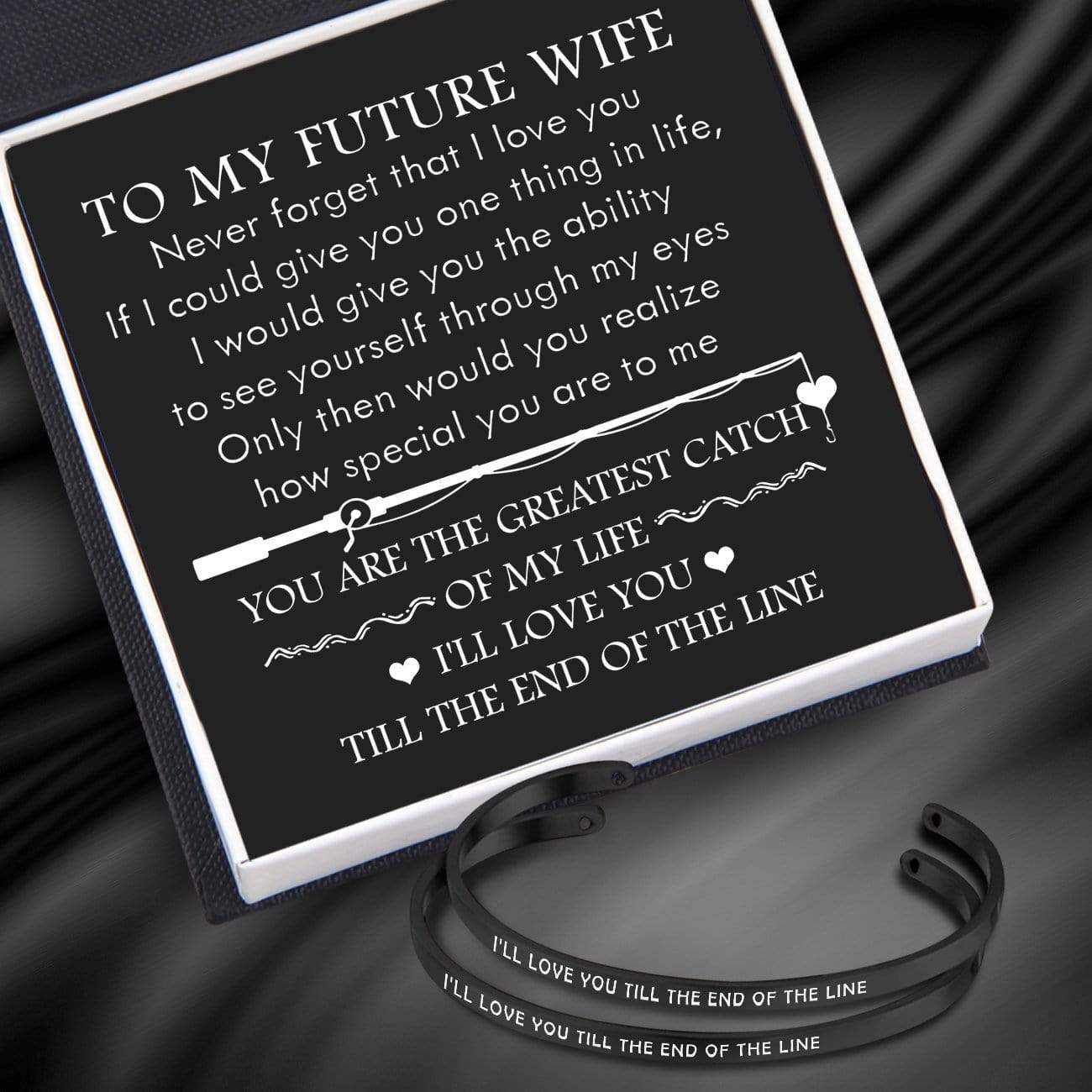 Couple Bracelets - Fishing Lovers - To My Future Wife - You Are The Greatest Catch Of My Life - Gbt25008