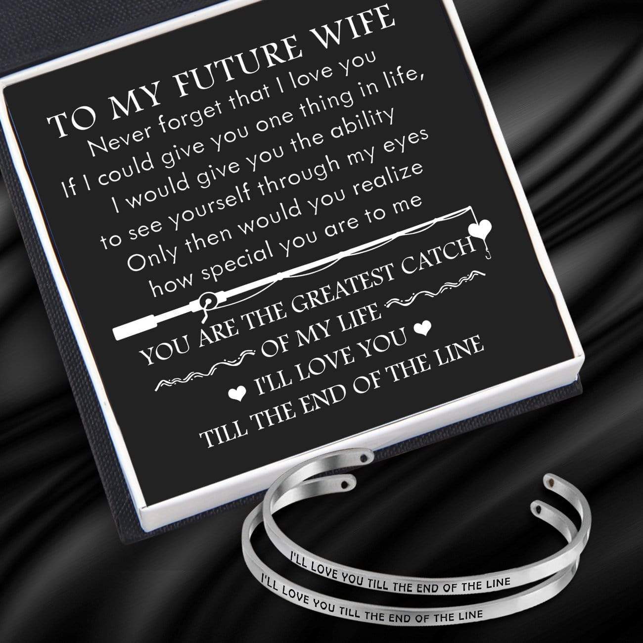 Couple Bracelets - Fishing Lovers - To My Future Wife - You Are The Greatest Catch Of My Life - Gbt25008
