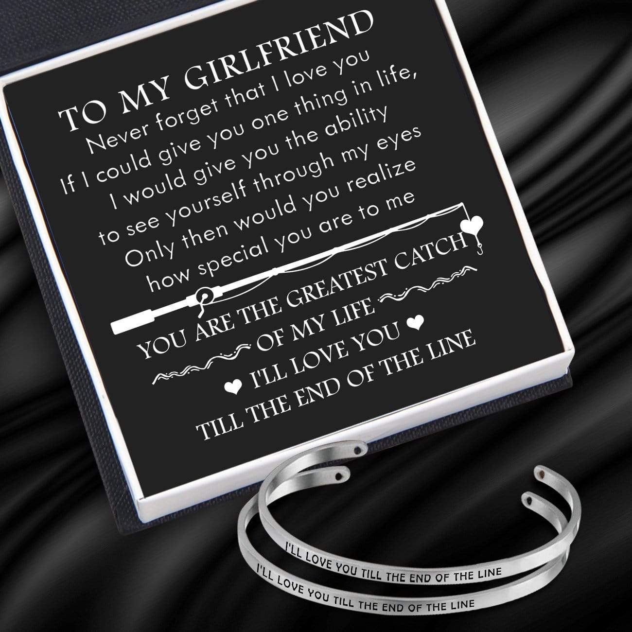 Couple Bracelets - Fishing Lovers - To My Girlfriend - You Are The Greatest Catch Of My Life - Gbt13010
