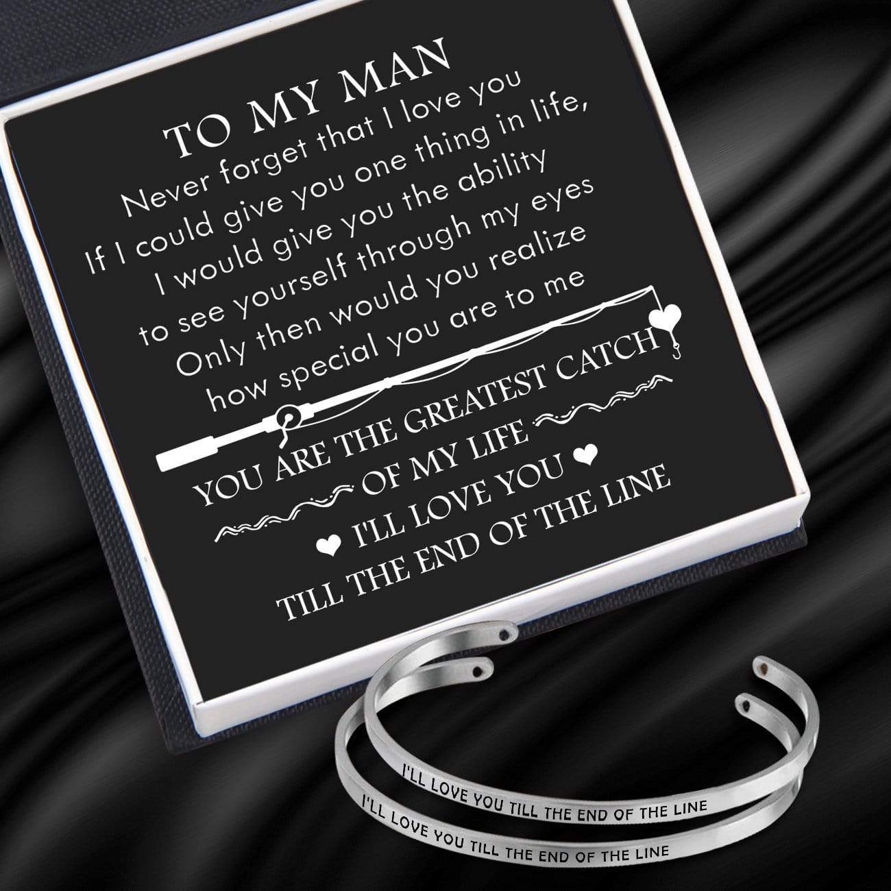 Couple Bracelets - Fishing Lovers - To My Man - You Are The Greatest Catch Of My Life - Gbt26015