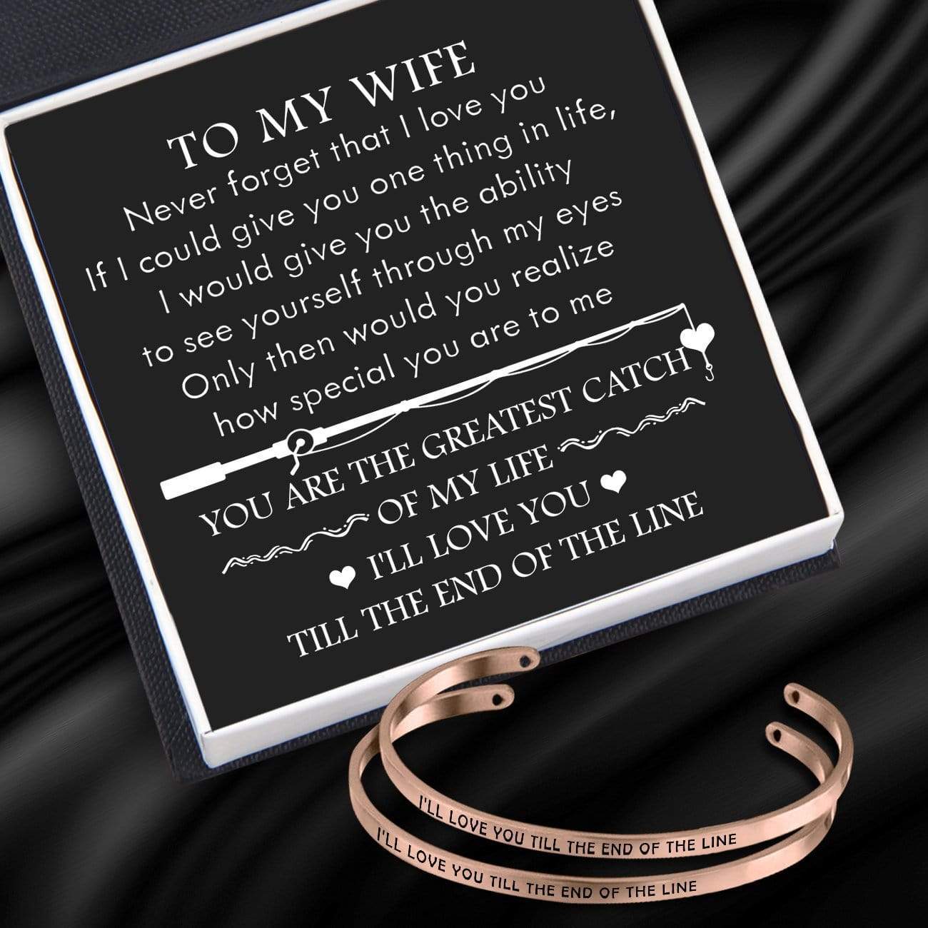 Couple Bracelets - Fishing Lovers - To My Wife - You Are The Greatest -  Wrapsify