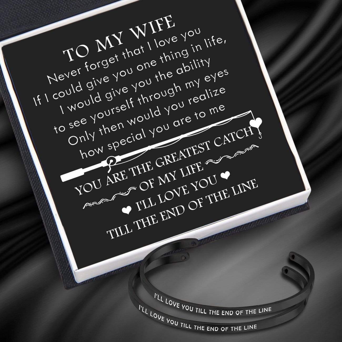 Couple Bracelets - Fishing Lovers - To My Wife - You Are The Greatest Catch Of My Life - Gbt15009