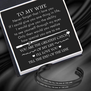 Couple Bracelets - Fishing Lovers - To My Wife - You Are The Greatest Catch Of My Life - Gbt15009
