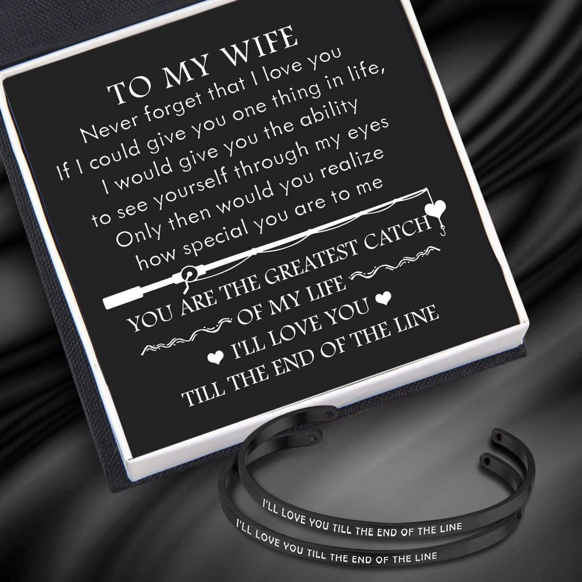 Couple Bracelets - Fishing Lovers - To My Wife - You Are The Greatest Catch Of My Life - Gbt15009