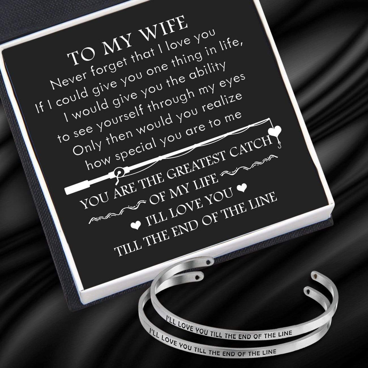 Couple Bracelets - Fishing Lovers - To My Wife - You Are The Greatest Catch Of My Life - Gbt15009