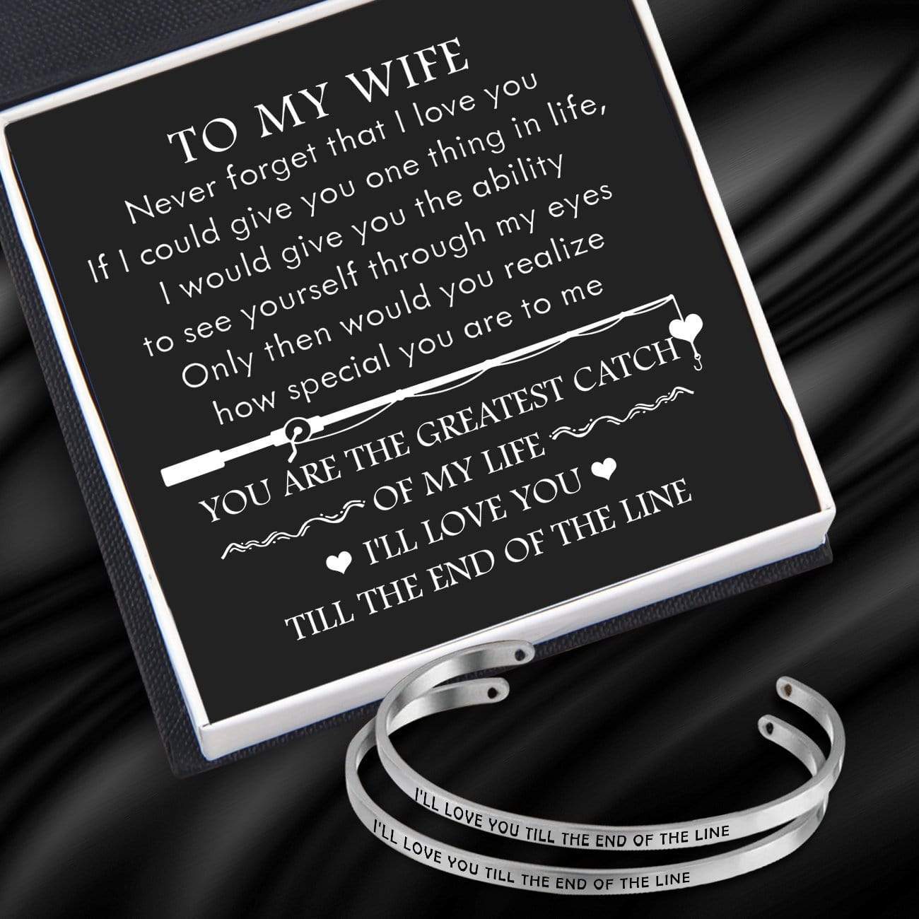 Couple Bracelets - Fishing Lovers - To My Wife - You Are The Greatest Catch Of My Life - Gbt15009