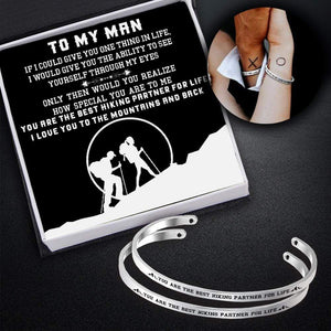 Couple Bracelets - Hiking Lovers - To My Man - You Are The Best Hiking Partner For Life - Gbt26009
