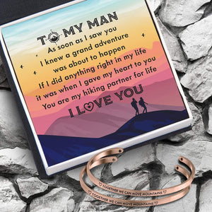 Couple Bracelets - Hiking - To My Man - I Love You - Gbt26029