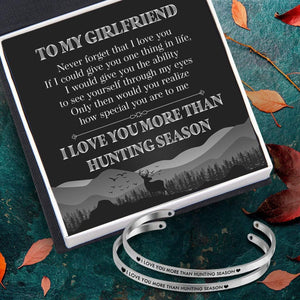 Couple Bracelets - Hunting Lovers - To My Girlfriend - I Love You More Than Hunting Season - Gbt13009