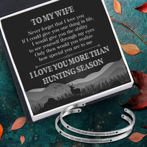 Couple Bracelets - Hunting Lovers - To My Wife - I Love You More Than Hunting Season - Gbt15008