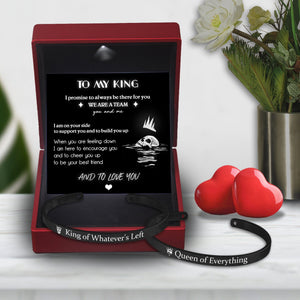 Couple Bracelets - Skull - To My King - I Promise To Always Be There For You - Gbt26037