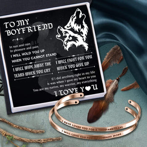 Couple Bracelets - To My Boyfriend - You Are My Native, My Warrior, My Everything - Gbt12003