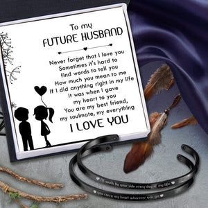 Couple Bracelets - To My Future Husband - I'll Walk By Your Side Every Day Of My Life - Gbt24003
