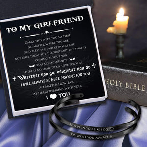 Couple Bracelets - To My Girlfriend - God Bless You And Keep You Safe - Gbt13007