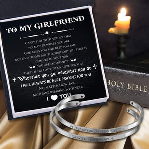 Couple Bracelets - To My Girlfriend - God Bless You And Keep You Safe - Gbt13007