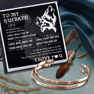 Couple Bracelets - To My Husband - You Are My Native, My Warrior, My Everything - Gbt14003