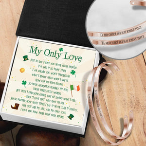 Couple Bracelets - To My Only Love - Tá Mo Chroí Istigh Ionat - Gbt13022