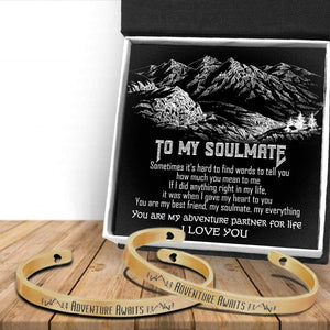 Couple Bracelets - Travel - To My Soulmate - You Are My Adventure Partner For Life - Gbt13030